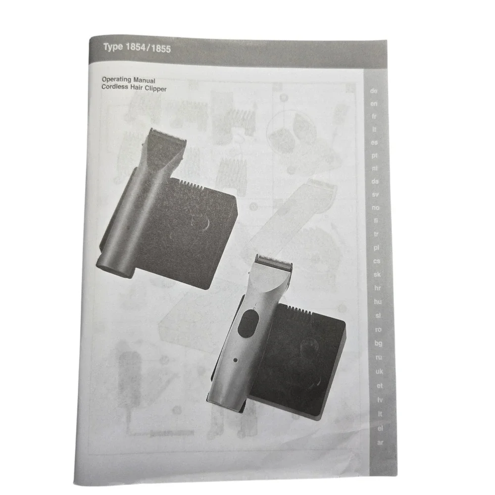 Wahl Animal Arco Pet Dog Cat Hair Clipper 2 Batteries Charger Combs 8786-1001